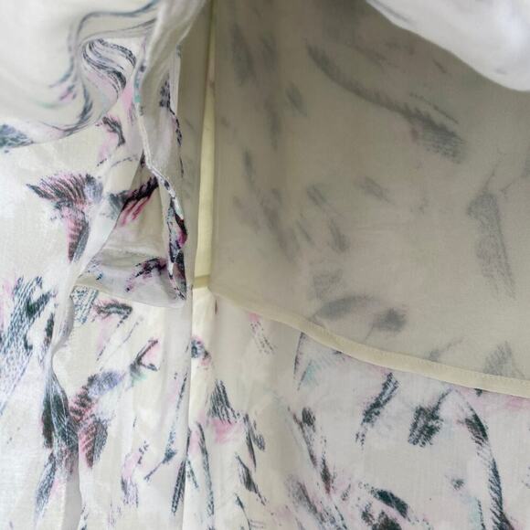 NWT IRO Kerim Skirt Size 8 Beige Purple Wrap Effect Drape Designer Casual Spring - Picture 12 of 16